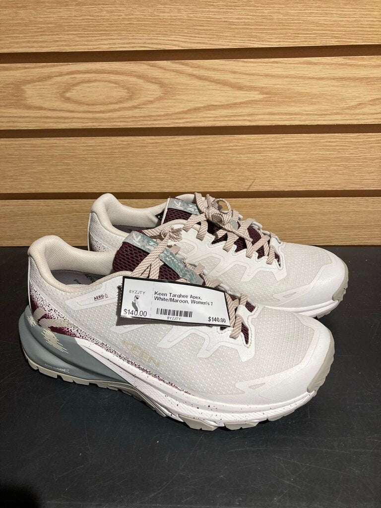 Keen Targhee Apex, White/Maroon, Women's 7