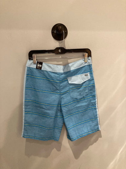 Hurley Swim Trunks, Blue/Yellow, Kid's 16