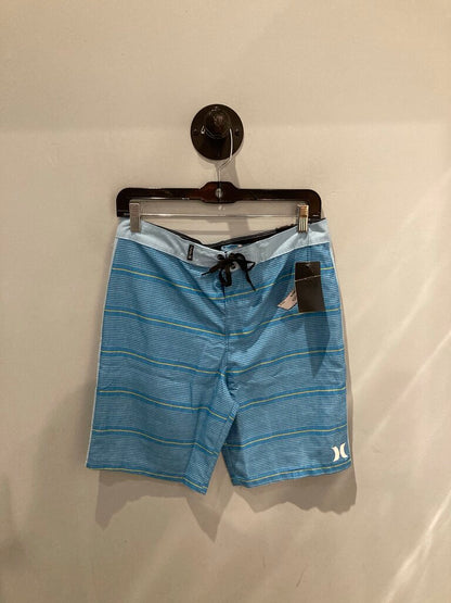 Hurley Swim Trunks, Blue/Yellow, Kid's 16
