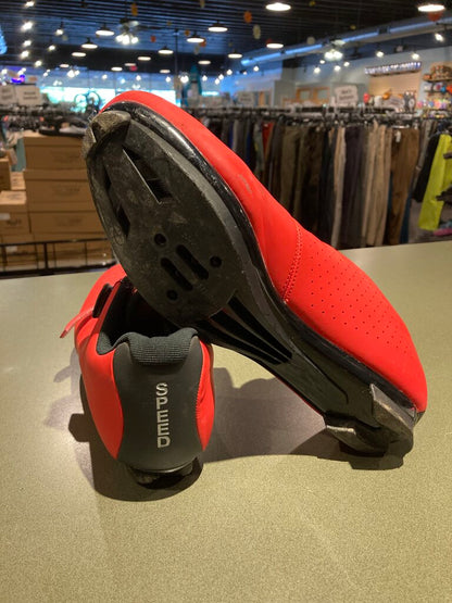 Speed Boa Cycling Shoes, Red, Men's 45 (11)