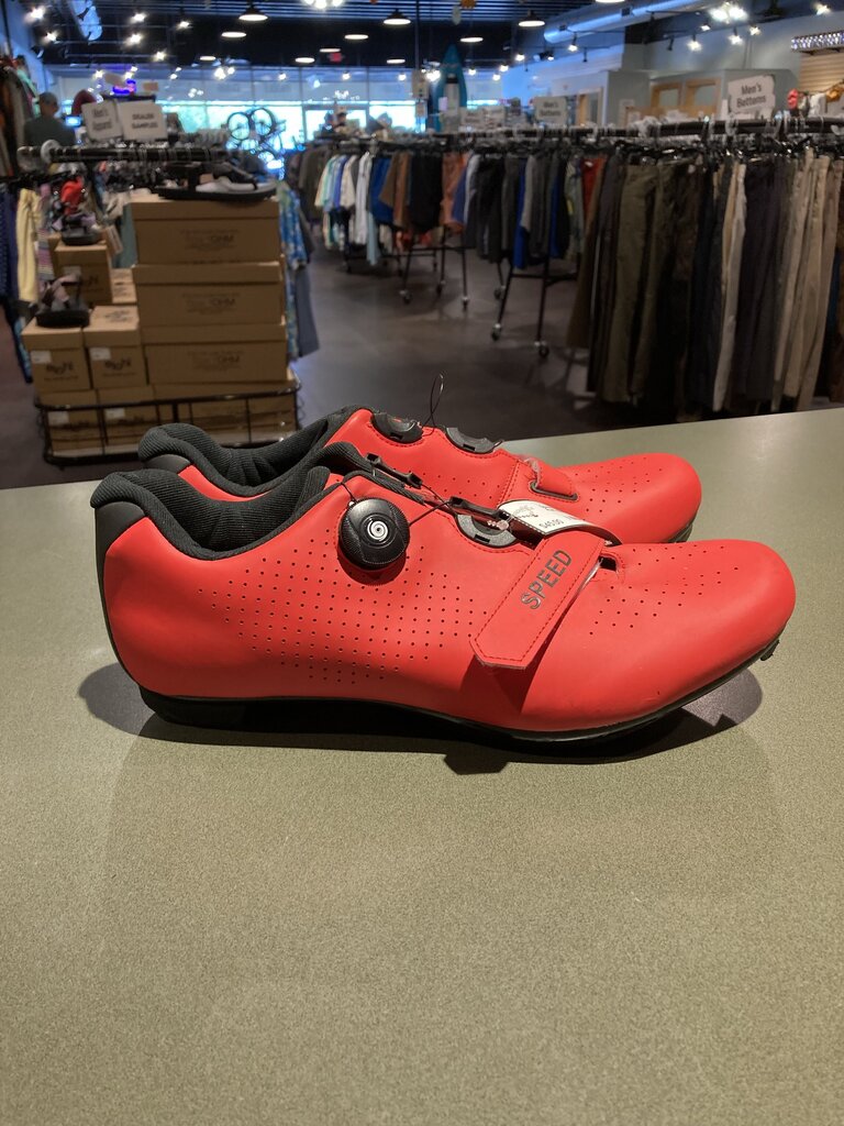 Speed Boa Cycling Shoes, Red, Men's 45 (11)