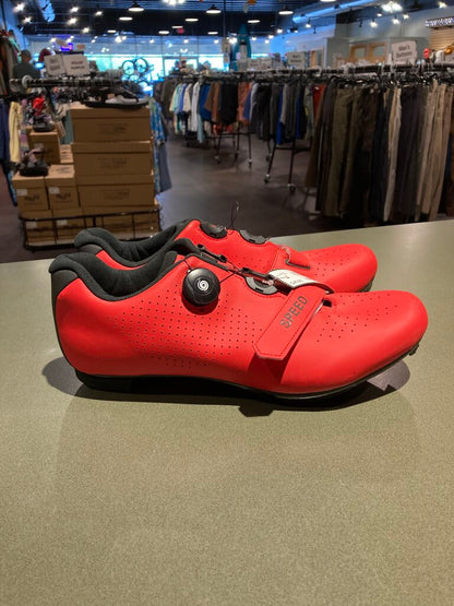 Speed Boa Cycling Shoes, Red, Men's 45 (11)