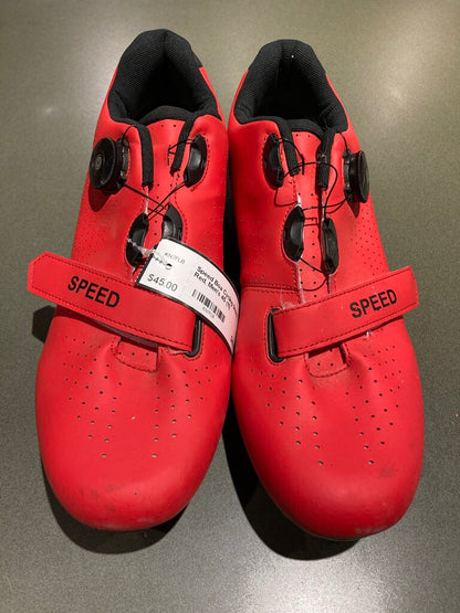 Speed Boa Cycling Shoes, Red, Men's 45 (11)