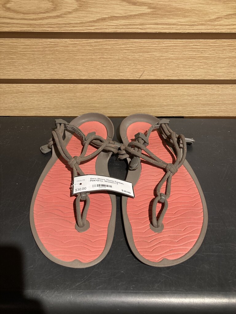 Xero Shoes Thong Sandals, Pink/Grey, Women's 9