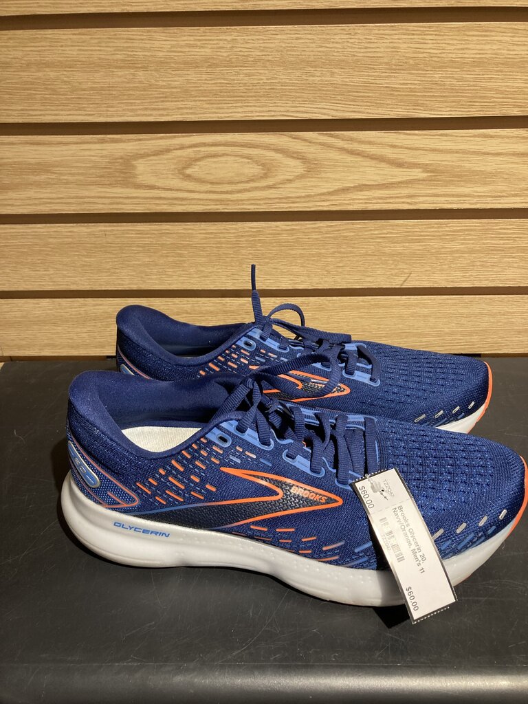 Brooks Glycerin 20, Navy/Orange, Men's 11