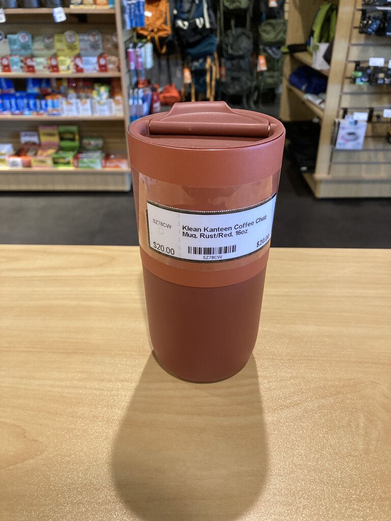 Klean Kanteen Coffee Chug Mug, Rust/Red, 16oz
