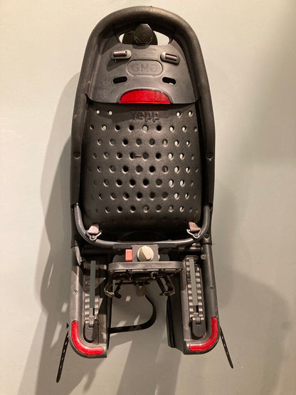 Yepp Maxi Kid Seat w/ Rack Attachment, Black/Grey