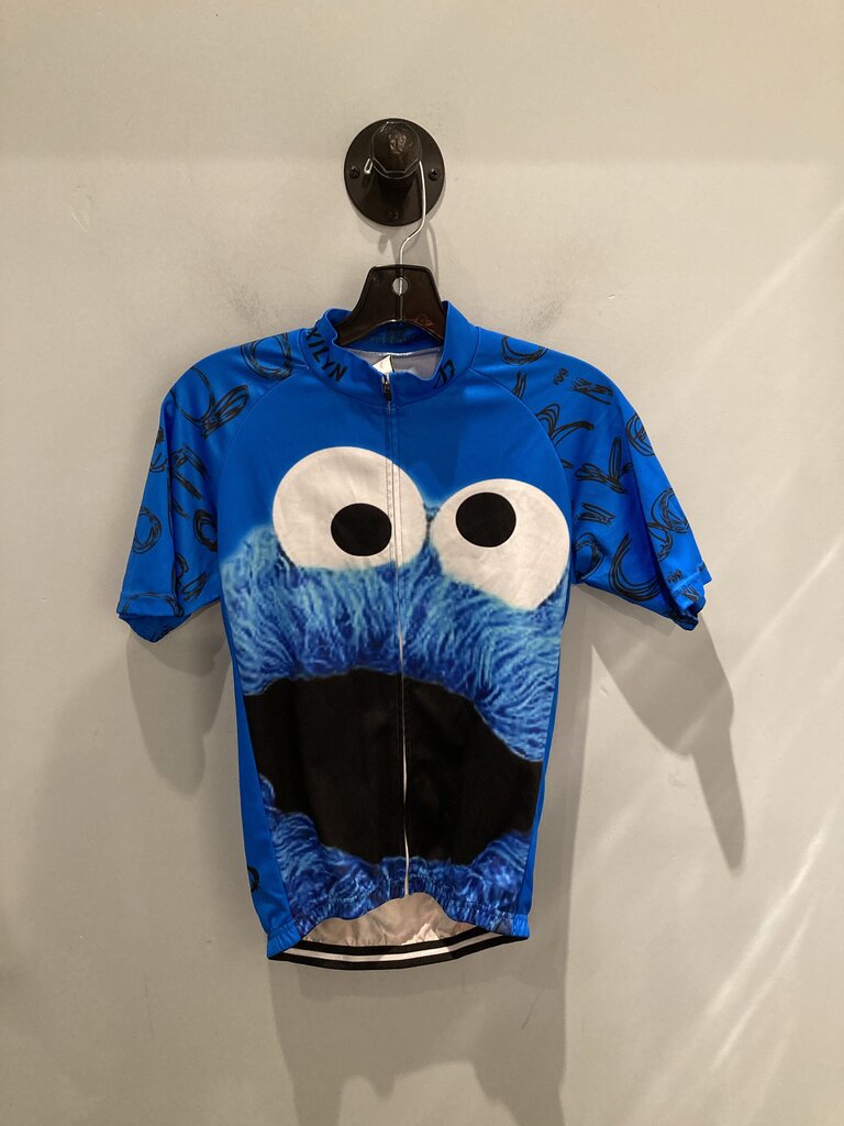 Cookie Monster Full Zip Jersey, Blue, Men's M