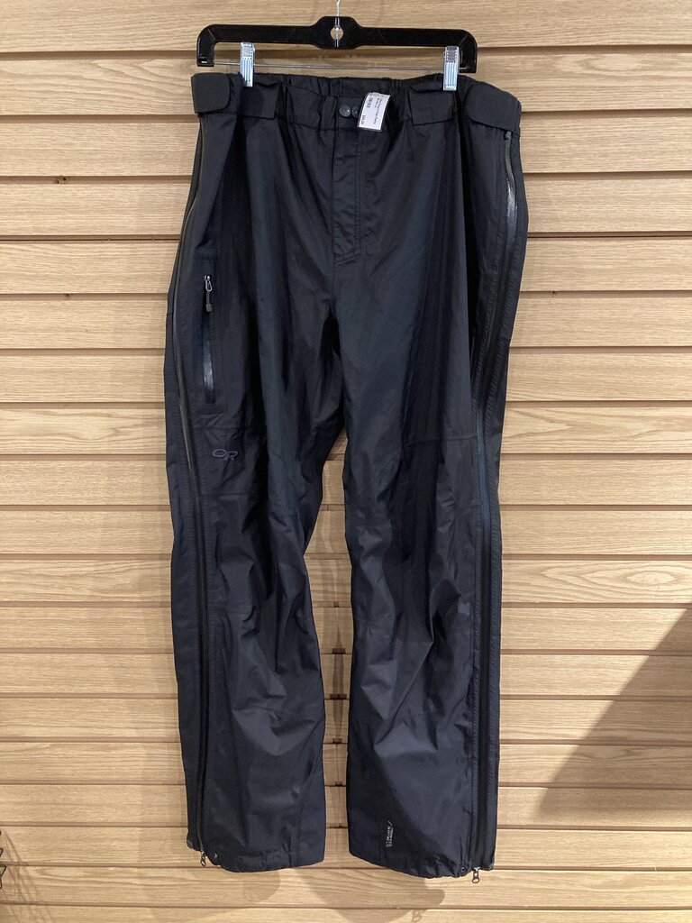 Outdoor Research Rain Pants, Black, Men's XL