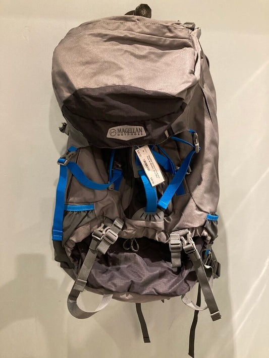 Magellan Outdoors Hydration Pack w/ Bladder, Grey/Blue, 40L?