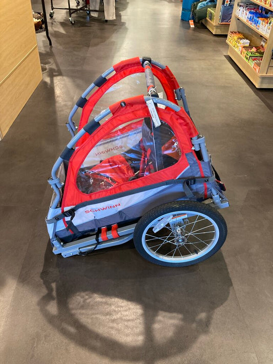 Schwinn Trailblazer Plus Single Seat Bicycle Trailer, Red