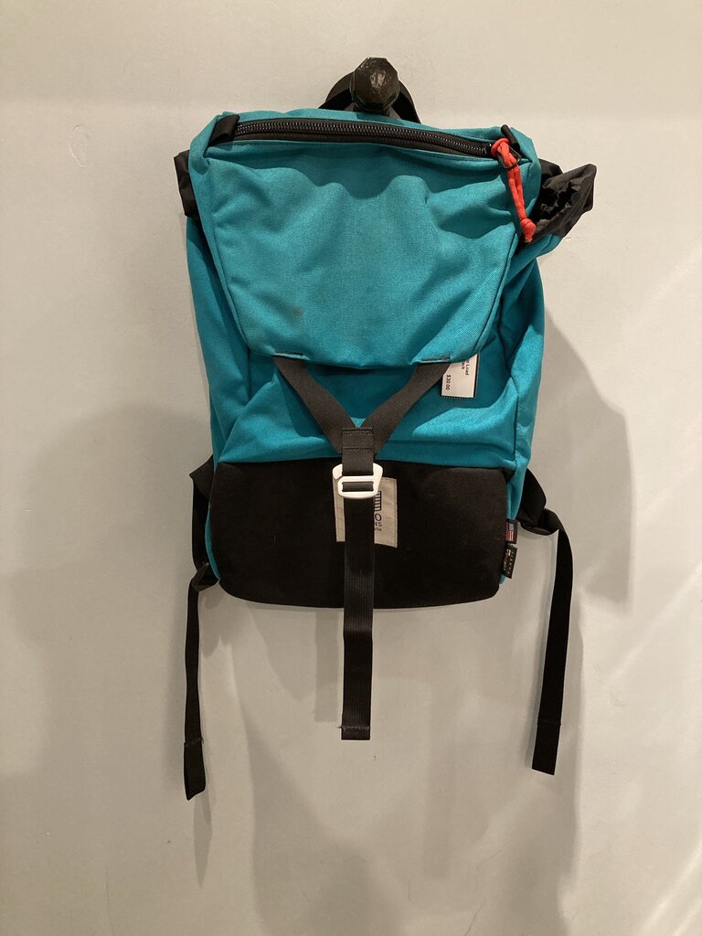 Topo Designs Top Load Backpack, Teal/Black