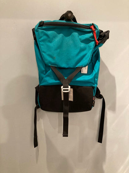 Topo Designs Top Load Backpack, Teal/Black