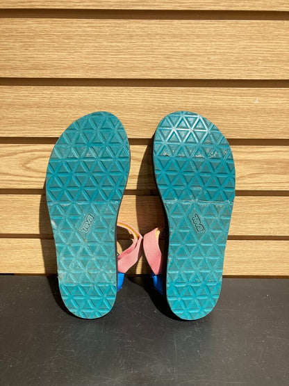 Teva Classic Sandal, Black/Color Block, Women's 10
