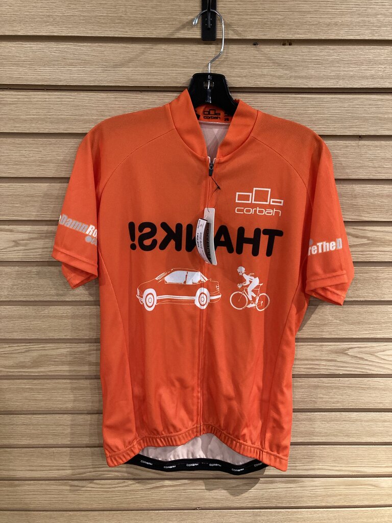 Corbah SS Cycle Jersey, Orange, Men's M