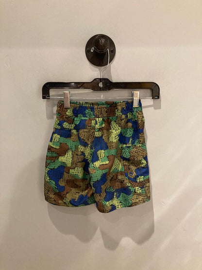 LL Bean Swim Trunks, Blue/Green/Camo, Kid's 4
