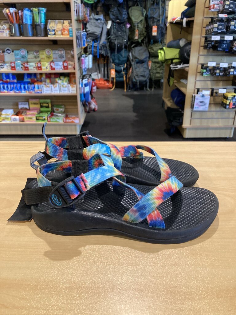 Chaco Sandals, Blue/Red Tie Die, Women's 5