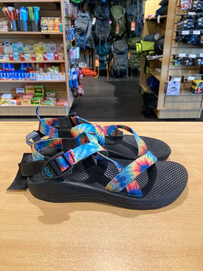 Chaco Sandals, Blue/Red Tie Die, Women's 5