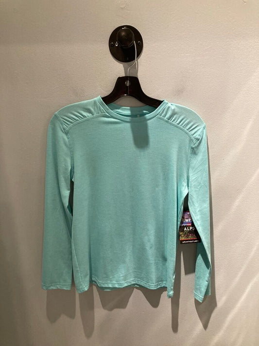 (NWT) Swiss Alps SS Crew, Teal, Kid's 14/16