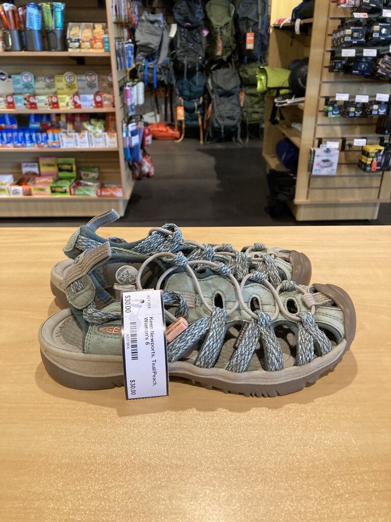 Keen Newports, Teal/Peach, Women's 6