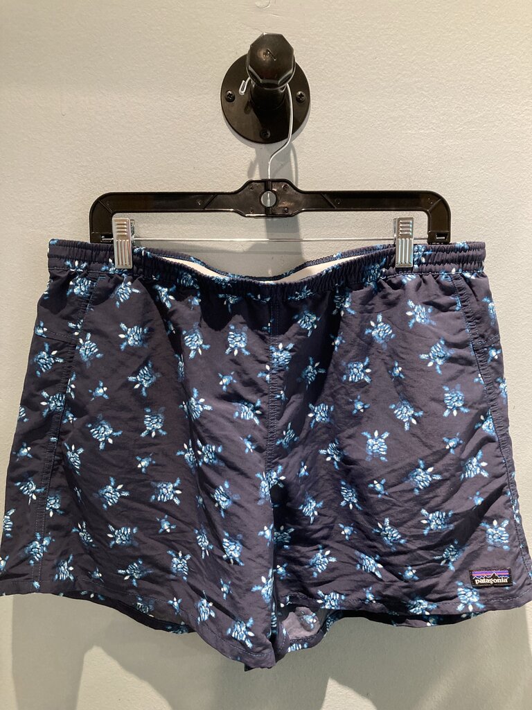 Patagonia Shorts, Navy Turtles, Women's XL