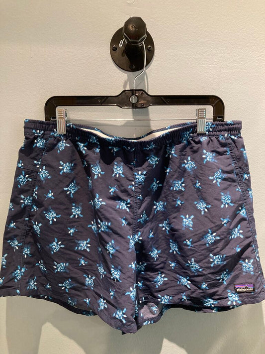 Patagonia Shorts, Navy Turtles, Women's XL