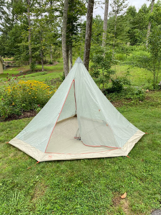Big Agnes Gold Camp 3 Tent W/Mesh Inner, Grey/Orange (SAMPLE)