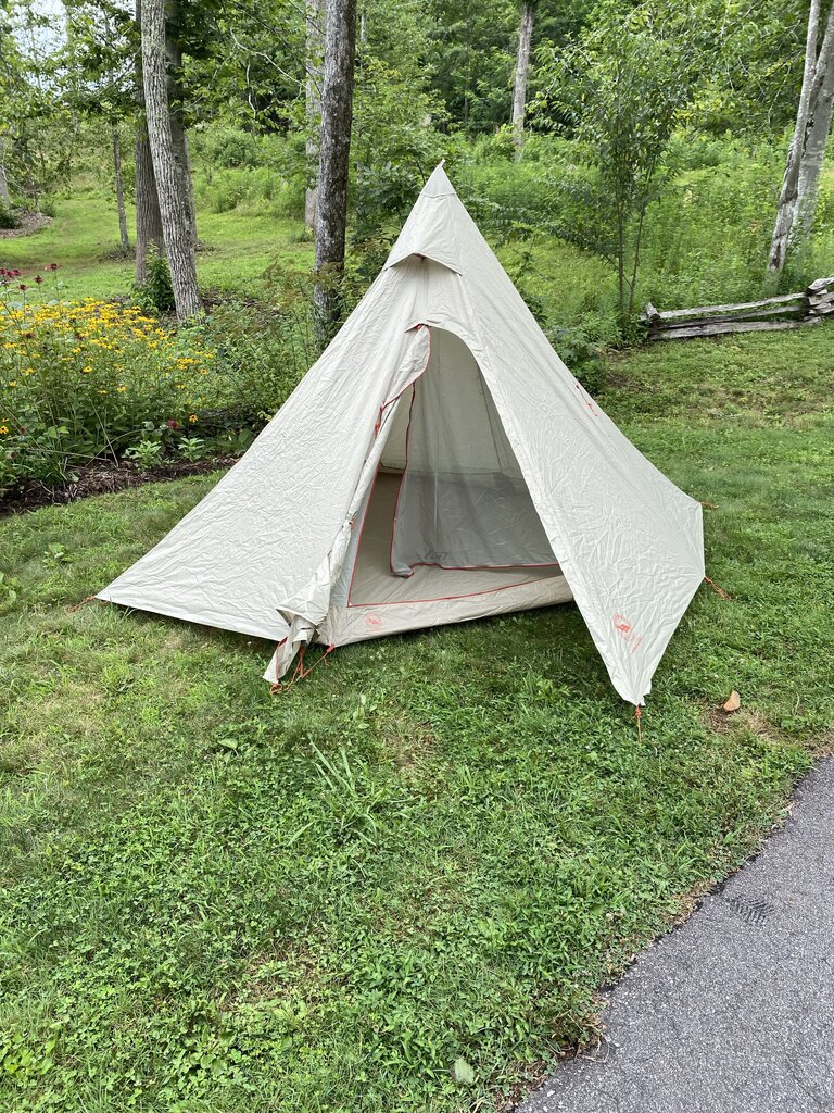 Big Agnes Gold Camp 3 Tent W/Mesh Inner, Grey/Orange (SAMPLE)