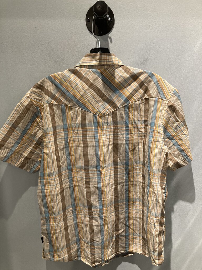 Howler Bros SS Snap, Yellow/Brown/Teal, Men's M