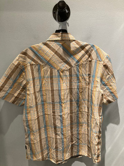 Howler Bros SS Snap, Yellow/Brown/Teal, Men's M