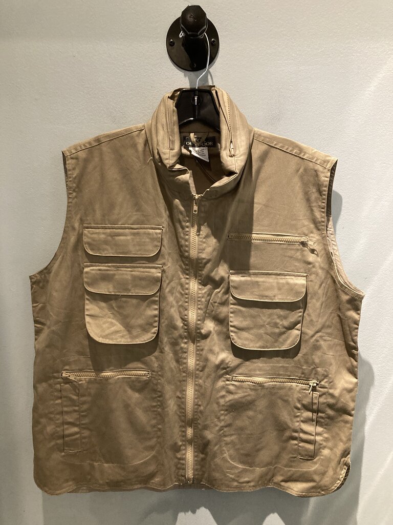 Fox Outdoor Vest, Khaki, Men's M