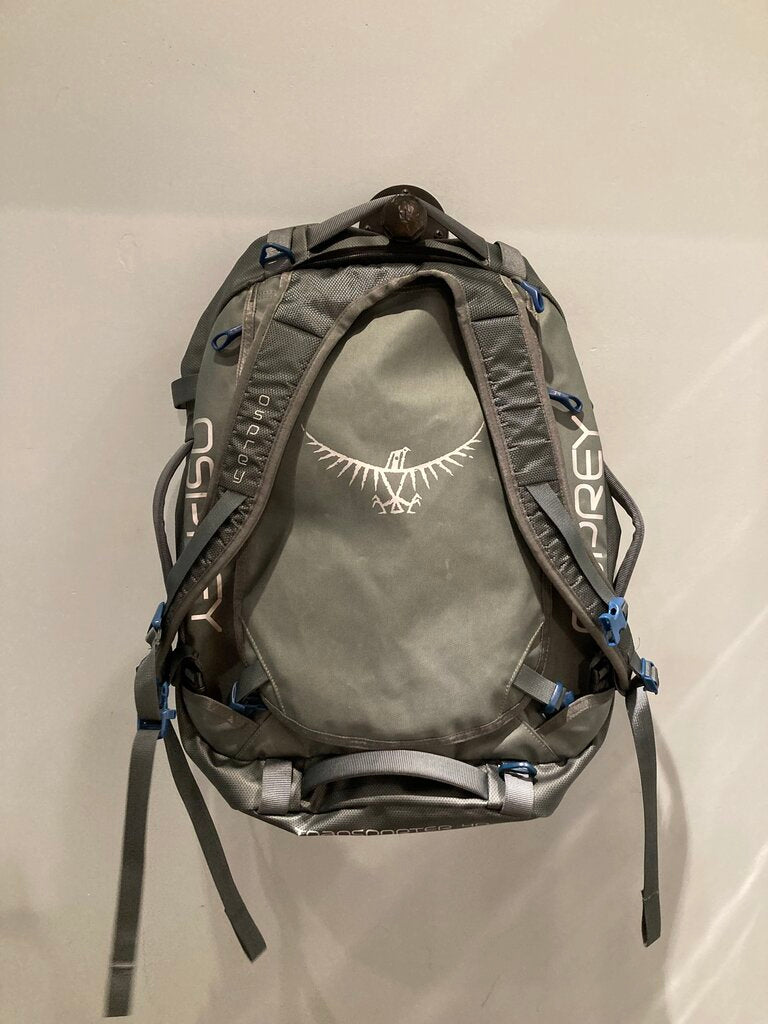 Osprey Transporter 40 Duffle Backpack, Grey/Blue
