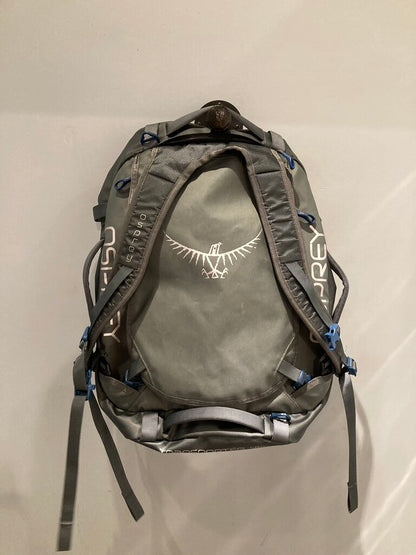 Osprey Transporter 40 Duffle Backpack, Grey/Blue
