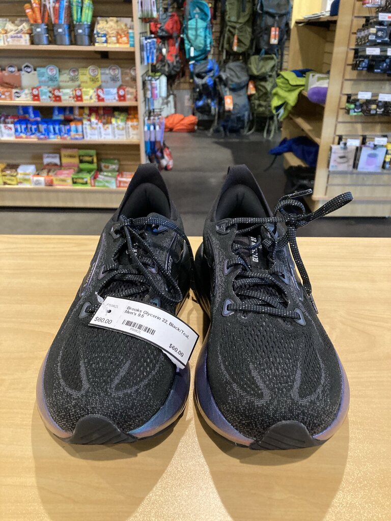 Brooks Glycerin 22, Black/Teal, Men's 9.5