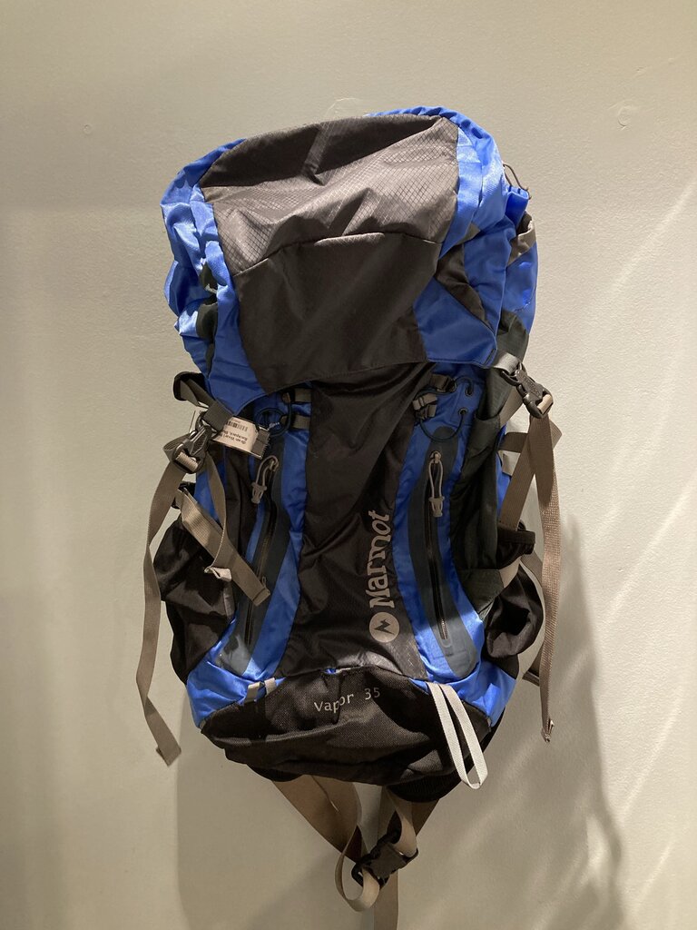 (Brain Wear) Marmot Vapor 35 Backpack, Blue/Grey, 35L