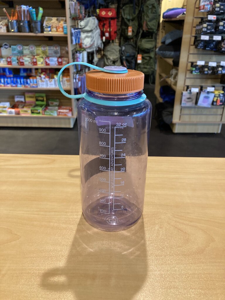 Nalgene Widemouth Water Bottle, Blue/Orange, 32oz
