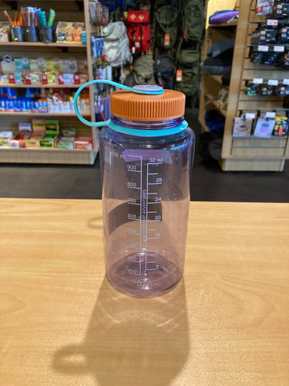Nalgene Widemouth Water Bottle, Blue/Orange, 32oz