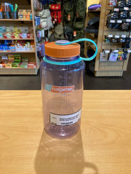 Nalgene Widemouth Water Bottle, Blue/Orange, 32oz