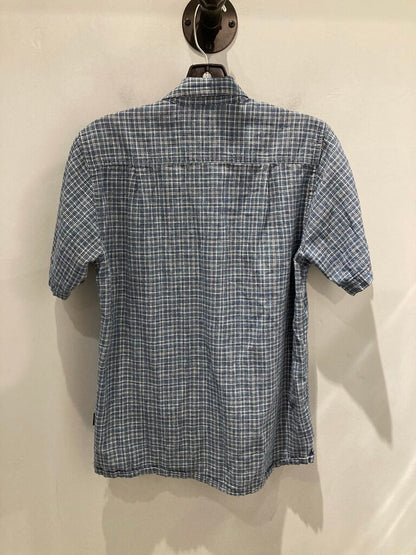 Patagonia SS Button Up, Blue/White, Men's XS