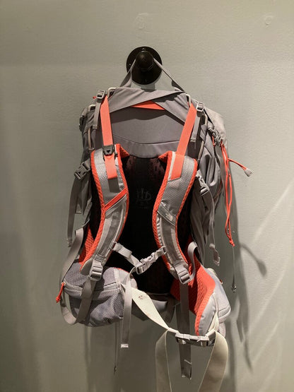 The North Face Terra Backpack, Grey/Red, 55L