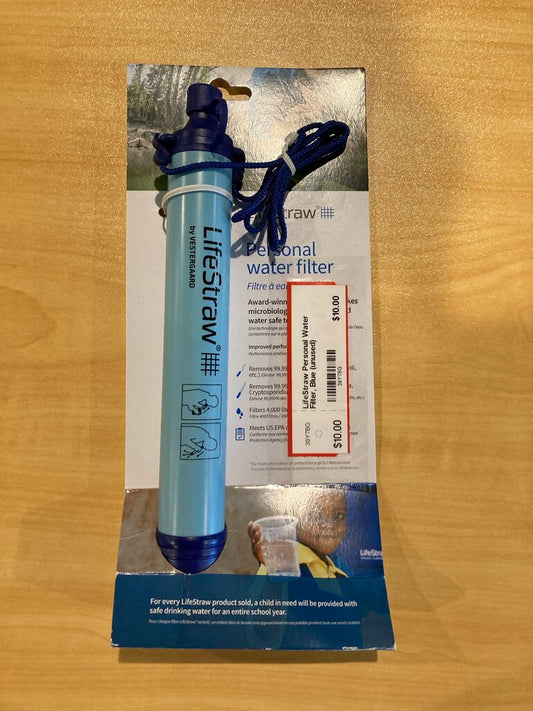 LifeStraw Personal Water Filter, Blue (unused)