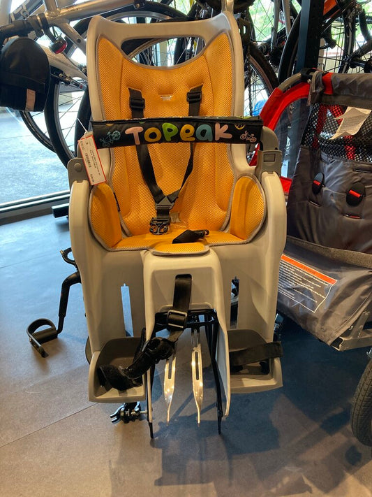 Topeak Bike Kid Carrier w/ Rack, Grey/Yellow