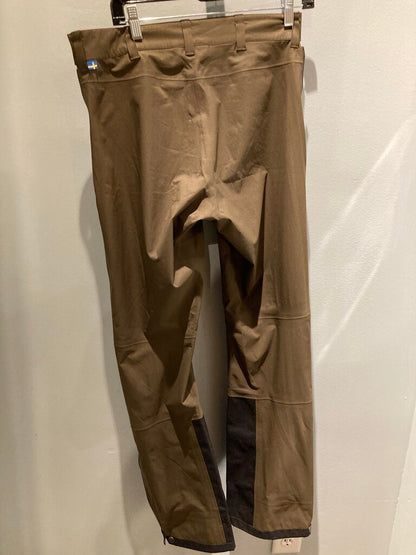 FjallRaven Waterproof Pants, Brown/Black, Men's S