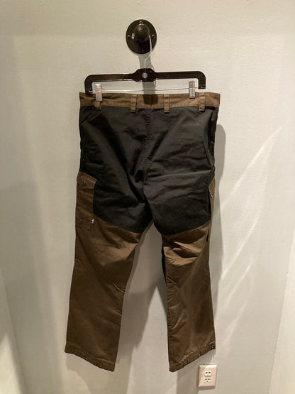 FjallRaven Canvas Pants, Brown/Black, Men's 32