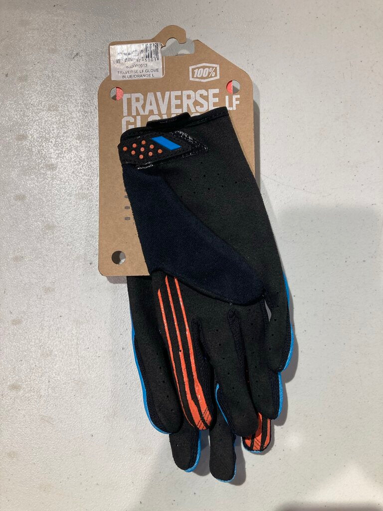 (Unused) Giant Traverse Cycling Gloves, Blue/Orange, Men's L