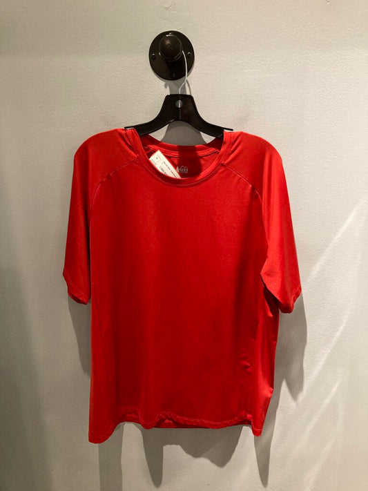 REI SS Shirt, Solid Red, Men's L