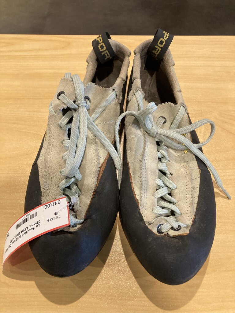 La Sportiva Mythos Climbing Shoes, Light Blue, 40.5