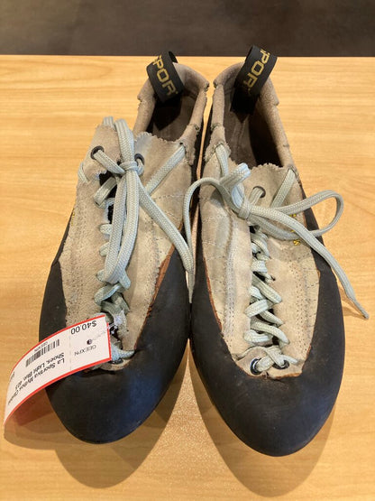 La Sportiva Mythos Climbing Shoes, Light Blue, 40.5