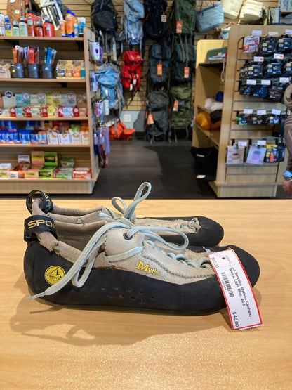 La Sportiva Mythos Climbing Shoes, Light Blue, 40.5