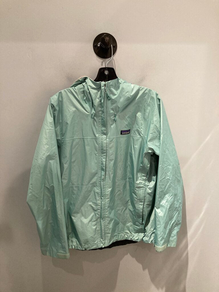 Patagonia Rain Jacket, Light Blue, Women's M